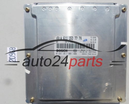 KOMPUTER STEROWNIK SILNIKA MERCEDES W203 C-KLASA C 220 2.2 CDI A6111537779, A 611 153 77 79, BOSCH 0281011001, 0 281 011 001