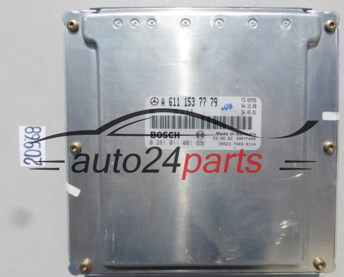 KOMPUTER STEROWNIK SILNIKA MERCEDES W203 C-KLASA C 220 2.2 CDI A6111537779, A 611 153 77 79, BOSCH 0281011001, 0 281 011 001