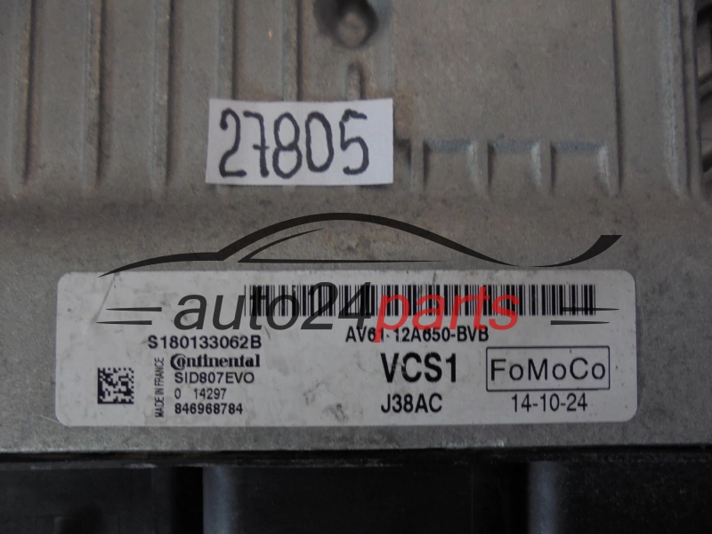 FORD AV61-12A650-BVB AV6112A650BVB S180133062B SID807EVO