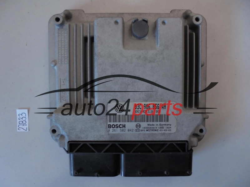 KOMPUTER STEROWNIK SILNIKA VW VOLKSWAGEN PASSAT 1.6 TSI 03C 906 056 AH, 03C906056AH, BOSCH 0 261 S02 042, 0261S02042, BENZIN MED9.5.10 5436, 1039S03810