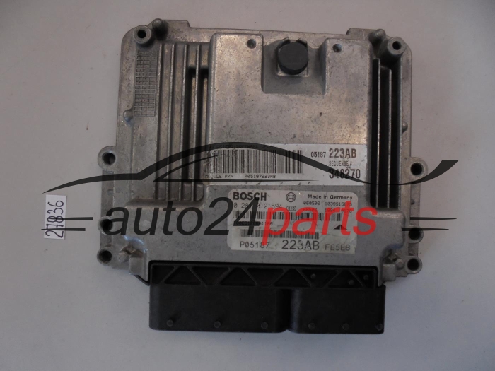 KOMPUTER STEROWNIK SILNIKA JEEP GRAND CHEROKEE 2.8 CRD BOSCH 0 281 012 594 0281012594 P05187223AB