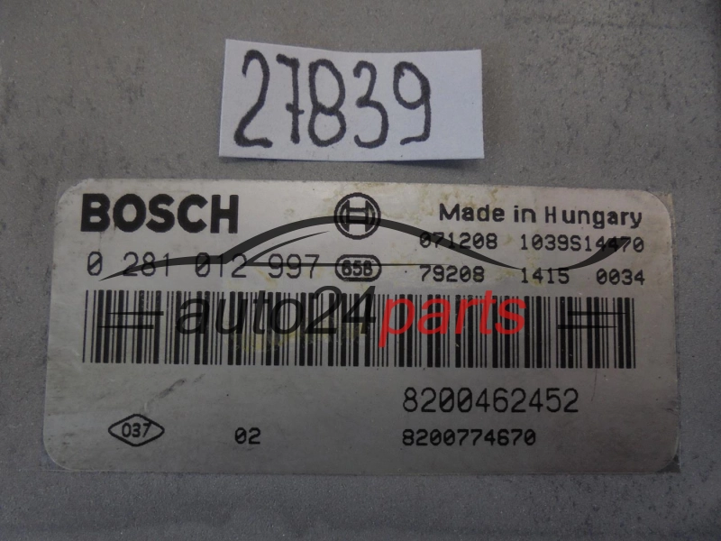 Calculateur Moteur RENAULT 0281012997 8200462452