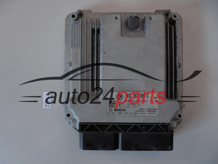KOMPUTER STEROWNIK SILNIKA VW VOLKSWAGEN PASSAT, BOSCH 0 261 S06 338, BOSCH 0261S06338, 03C 907 309 D, 03C907309D, MED17.1