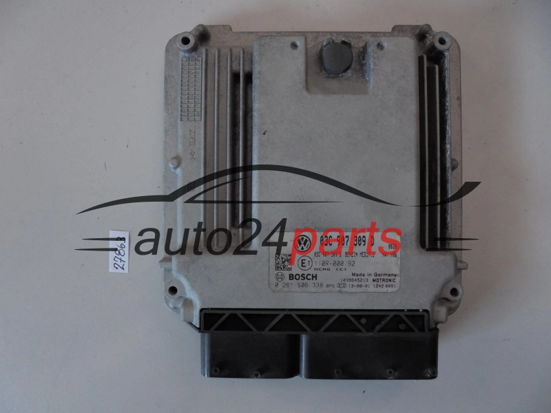 KOMPUTER STEROWNIK SILNIKA VW VOLKSWAGEN PASSAT, BOSCH 0 261 S06 338, BOSCH 0261S06338, 03C 907 309 D, 03C907309D, MED17.1