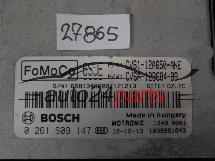 KOMPUTER STEROWNIK SILNIKA FORD 0261S09147 CV61-12A650-ANE CV6112A650ANE