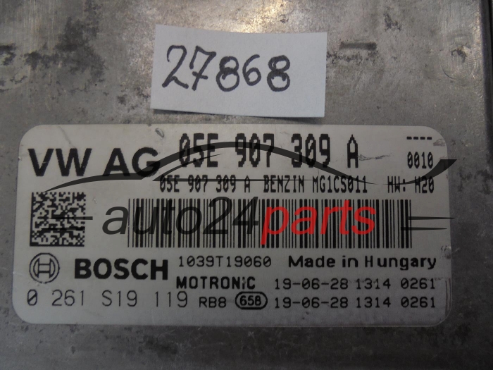 Calculateur Moteur VOLKSWAGEN 0261S19119 05E907309A
