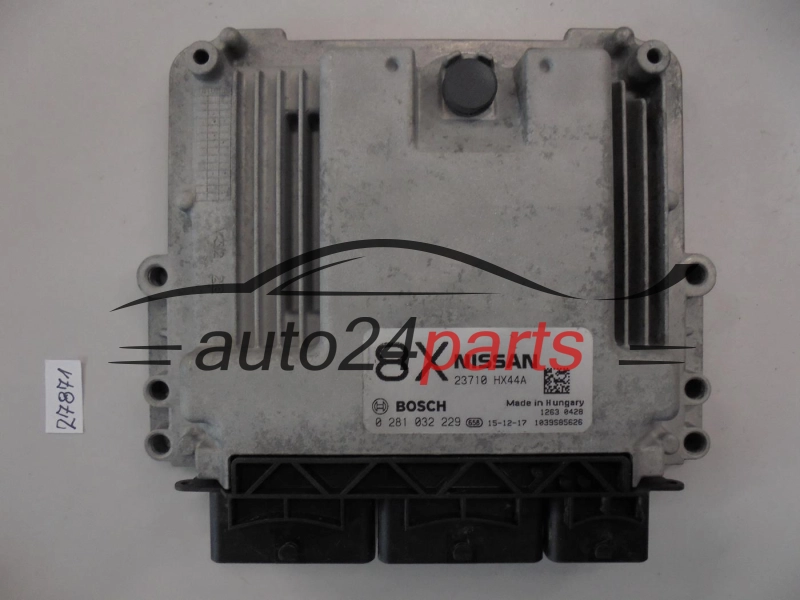 KOMPUTER STEROWNIK SILNIKA NISSAN QASHQAI 1.6 DCI BOSCH 0 281 032 229, 0281032229, 23710 HX44A, 23710HX44A