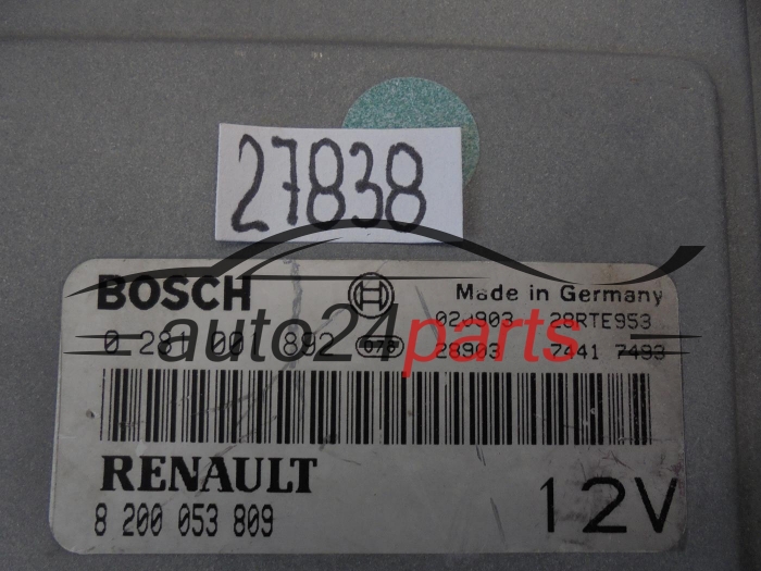 RENAULT MASCOTT 0281001892 8200053009