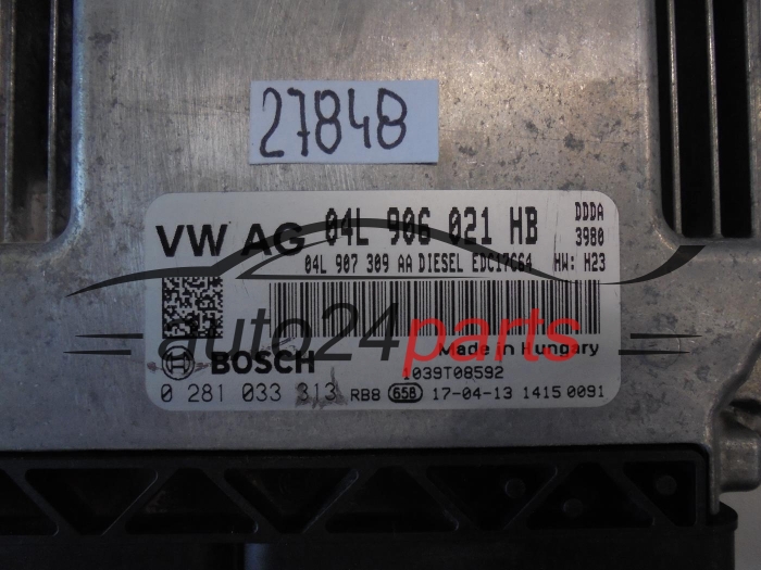 AUDI 0281033313 04L906021HB EDC17C64
