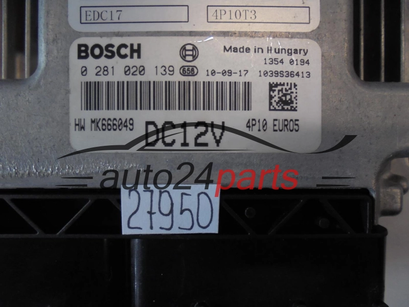 Μονάδα Ελέγχου Κινητήρα MITSUBISHI BOSCH 0281020139 MK666049