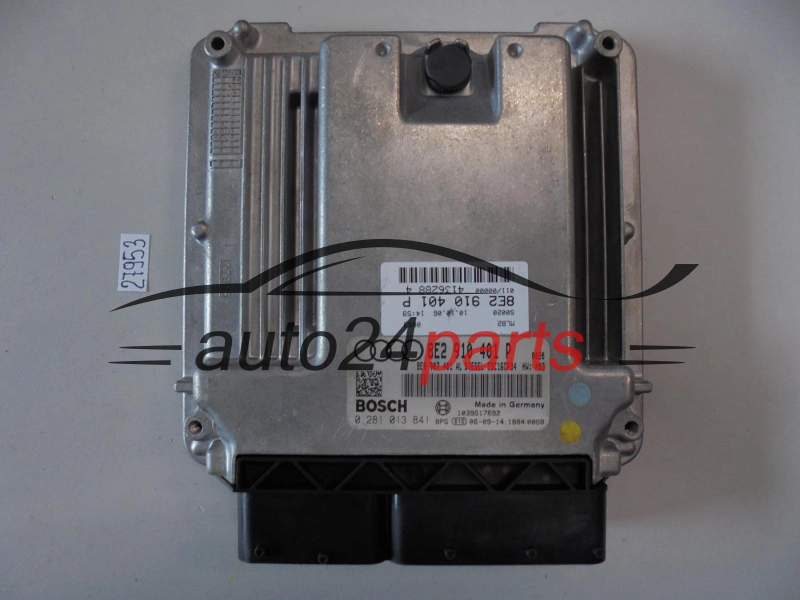 KOMPUTER STEROWNIK SILNIKA AUDI A4 2.7 TDI BOSCH 0 281 013 841, 0281013841, 8E2 910 401 P, 8E2910401P, 8E0 907 401 AL, 8E0907401AL