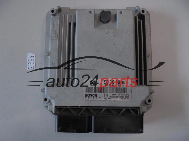 KOMPUTER STEROWNIK SILNIKA VW VOLKSWAGEN TOURAN 1.9 TDI 03G 906 016 A, 03G906016A, BOSCH 0 281 010 731, 0281010731, DIESEL EDC16U1 5032, 1039S02193