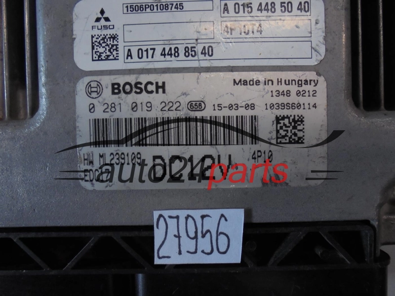MITSUBISHI CANTER FUSO 0281019222 ML239109 A0174488540 DC12V