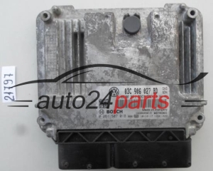 CENTRALINA MOTORE VW VOLKSWAGEN SKODA 1.4 TSI CAVD BOSCH 0 261 S07 018, 0261S07018, 03C 906 027 BD, 03C906027BD, MED17.5.5