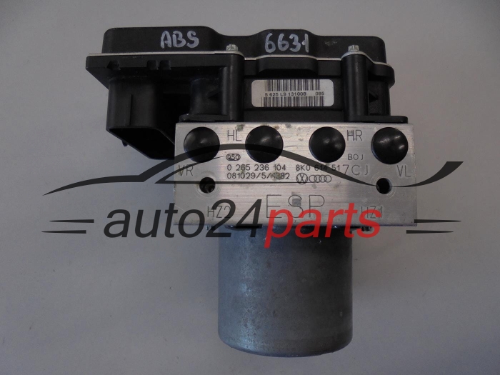 Bomba ABS y centralita AUDI 0265236104 8K0614517CJ 8K0907379AH 0265950964