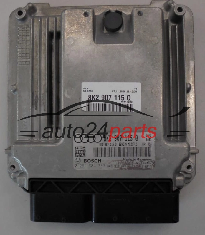 ECU ENGINE CONTROLLER AUDI A4 A5 2.0 TFSI BOSCH 0 261 S04 383, 0261S04383, 8K2 907 115 Q, 8K2907115Q