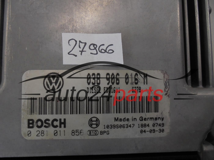 Sterownik silnika Volkswagen T5 1.9 TDI 0281011856 038906016M – zdjęcie 2