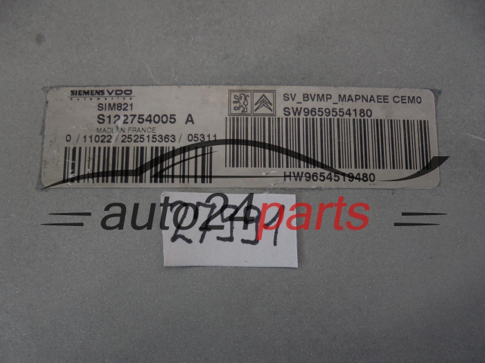 Sterownik skrzyni automatycznej Citroen Peugeot S122754005A 9659554180 – zdjęcie 2
