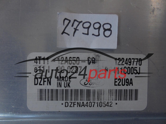 KOMPUTER STEROWNIK SILNIKA FORD TRANSIT CONNECT 4T11-12A650-CB, 4T1112A650CB, 12249770, R0411C005J