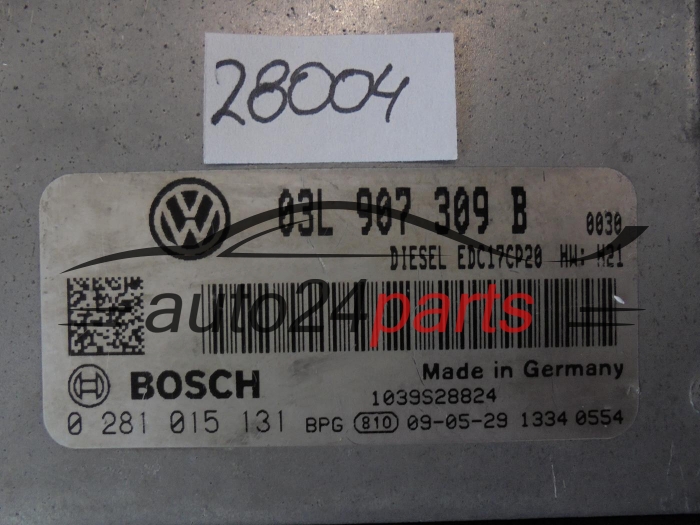 Sterownik silnika Volkswagen Passat 2.0 TDI 0281015131 03L907309B – zdjęcie 2