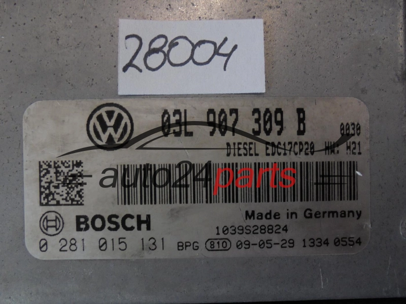 Sterownik silnika Volkswagen Passat 2.0 TDI 0281015131 03L907309B – zdjęcie 2