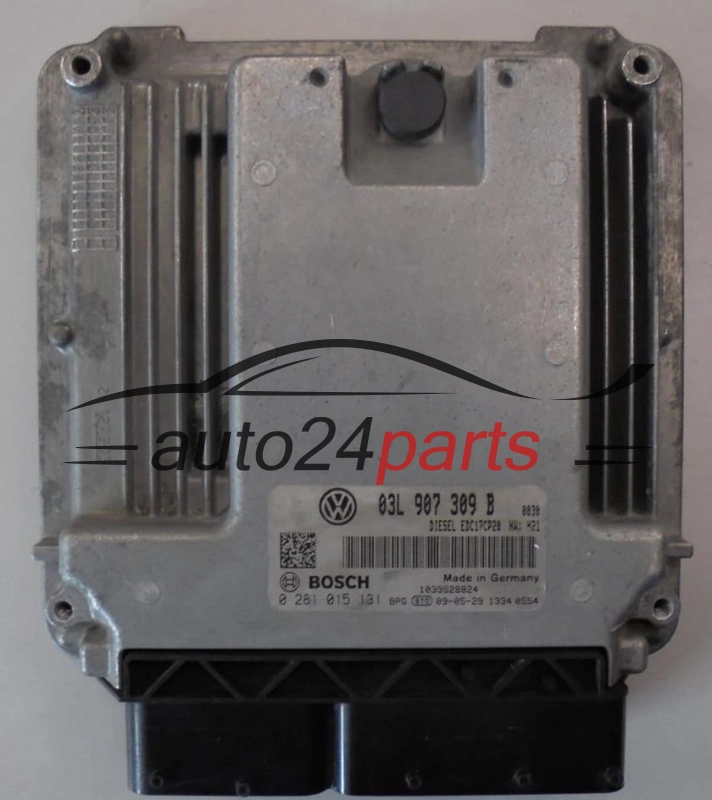 ECU ENGINE CONTROLLER VW VOLKSWAGEN PASSAT 2.0 TDI 03L907309B, 03L 907 309 B, BOSCH 0281015131, 0 281 015 131 DIESEL EDC17CP20