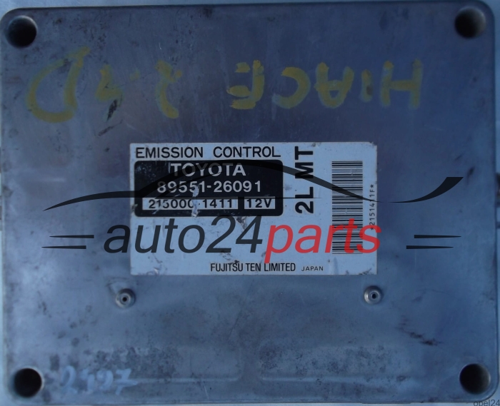ECU CENTRALITA DE MOTOR TOYOTA HIACE 2.4 8955126091 