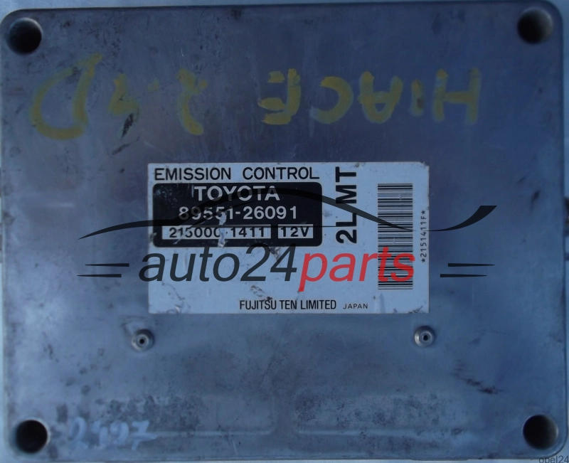 ECU CENTRALITA DE MOTOR TOYOTA HIACE 2.4 8955126091 