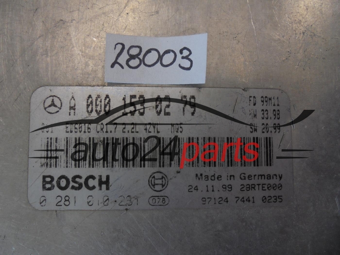 MERCEDES BENZ A0001530279 0281010231 CR1.7