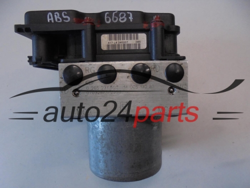 ABS POMPA I STEROWNIK CITROEN PEUGEOT BOSCH 0 265 231 550, 0265231550, 1400513280, 0265800427