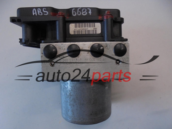 ABS POMPA I STEROWNIK CITROEN PEUGEOT BOSCH 0 265 231 550, 0265231550, 1400513280, 0265800427