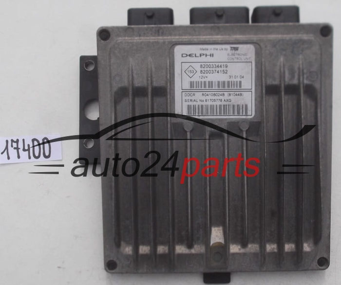 CENTRALINA MOTORE RENAULT MEGANE 1.5 DCI DELPHI R0410B024B, 8200334419, 8200374152
