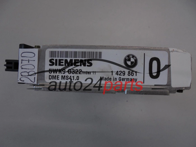 KOMPUTER STEROWNIK SILNIKA BMW SIEMENS 5WK9 0322, 5WK90322, 1 429 861, 1429861, DME MS41.0