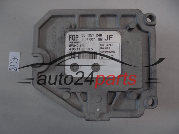 KOMPUTER STEROWNIK SILNIKA OPEL ASTRA ZAFIRA 1.8 Z18XE 55351248 JF, 55 351 248 JF FGP 5WK9370, 5WK9 370