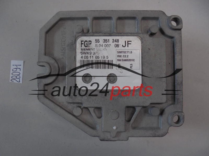 Sterownik silnika Opel Astra Zafira 1.8 Z18XE 5WK9370 55351248