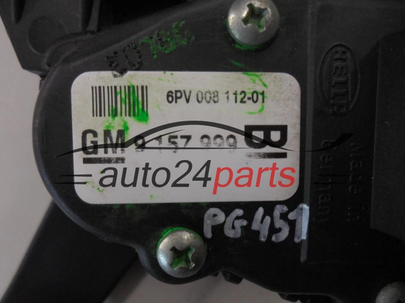 POTENCJOMETR PEDAL GAZU OPEL ASTRA H 9 157 999, 9157999