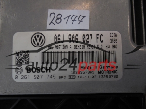Sterownik silnika VOLKSWAGEN 0261S07745 06J906027FC MED17.5.2 - 28177