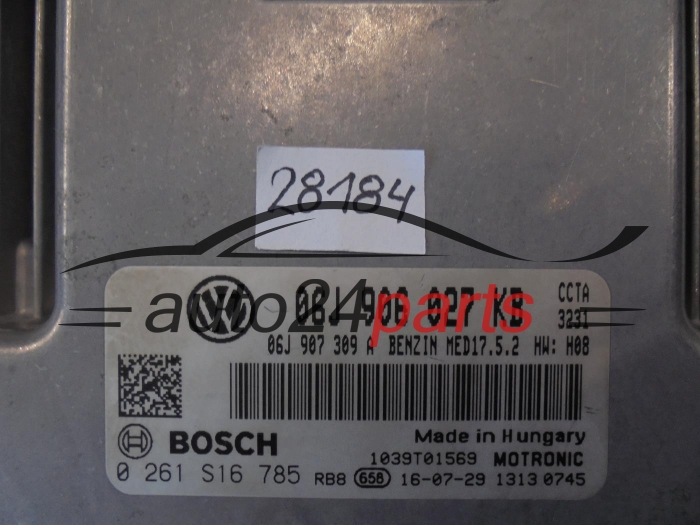 Μονάδα Ελέγχου Κινητήρα VOLKSWAGEN 0261S16785 06J906027KB MED17.5.2