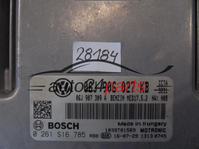 Μονάδα Ελέγχου Κινητήρα VOLKSWAGEN 0261S16785 06J906027KB MED17.5.2