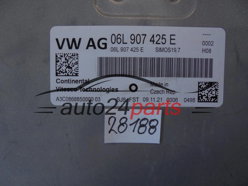 Calculateur moteur Audi 06L907425E A3C0868850000 SIMOS19.7