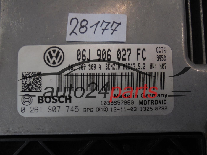 VOLKSWAGEN 0261S07745 06J906027FC MED17.5.2
