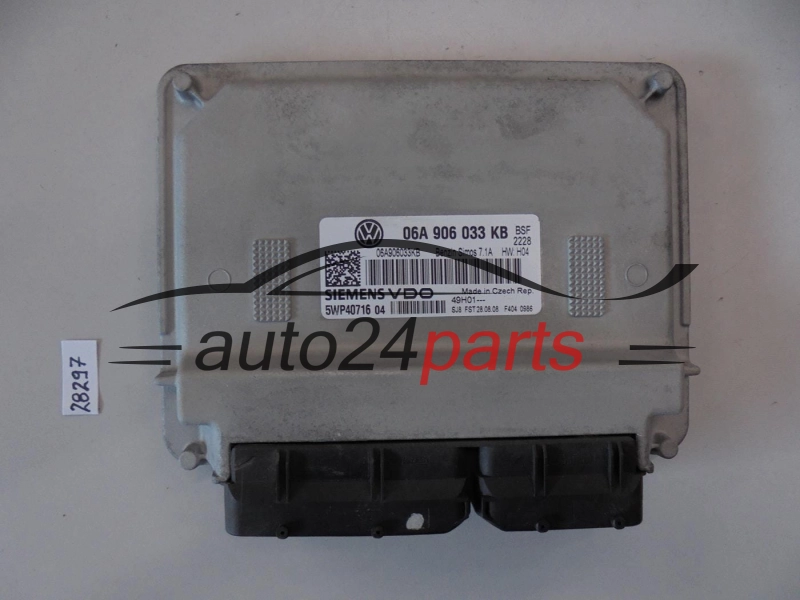 Centralita de motor SKODA OCTAVIA 1.6 06A906033KB SIEMENS 5WP40716 BENZIN SIMOS 7.1A BSF