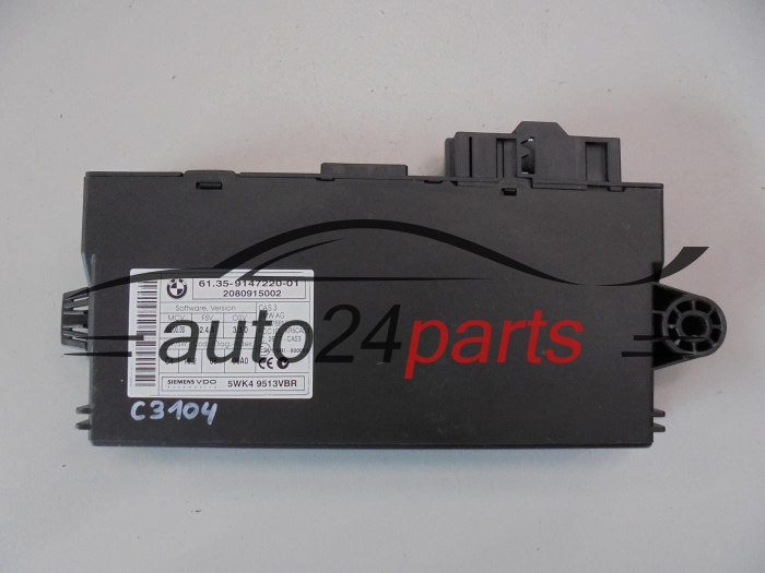 STEROWNIK CENTRALKA CAS 3 BMW 6135914722001, 61.35-9147220-01, 61.35 - 9147220 - 01, SIEMENS VDO 5WK4 9513VBR, 5WK49513VBR