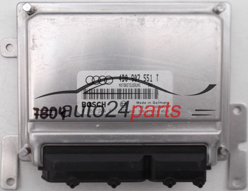 ECU ENGINE CONTROLLER AUDI A8 2.8, BOSCH 0 261 204 811, BOSCH 0261204811, 4D0 907 551 T, 4D0907551T