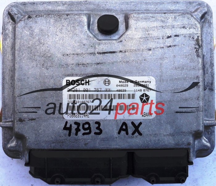 Μονάδα Ελέγχου Κινητήρα JEEP GRAND CHEROKEE 3.1 TD BOSCH 0 281 001 767, 0281001767, P56029114AE