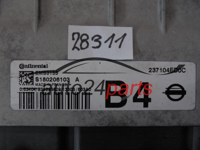 Calculateur Moteur NISSAN 237104ED0C S180206103A EMS3155