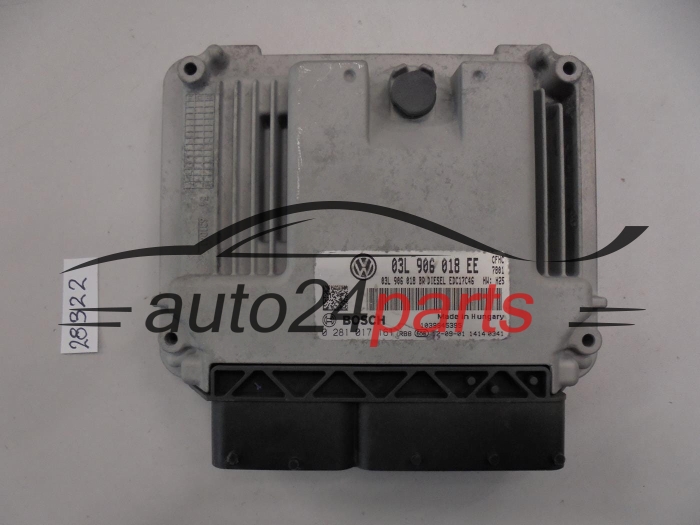 KOMPUTER STEROWNIK SILNIKA SKODA 03L906018EE 0281017161 EDC17C46