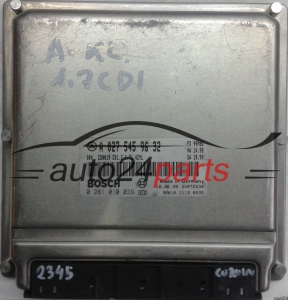 MOTORSTEUERGERÄT ECU STEUERGERÄT MERCEDES W168 A-KLASS 170 CDI A0275459632, 0275459632, A 027 545 96 32, BOSCH 0281010039, 0 281 010 039, Q04 ED0019 CR1.2
