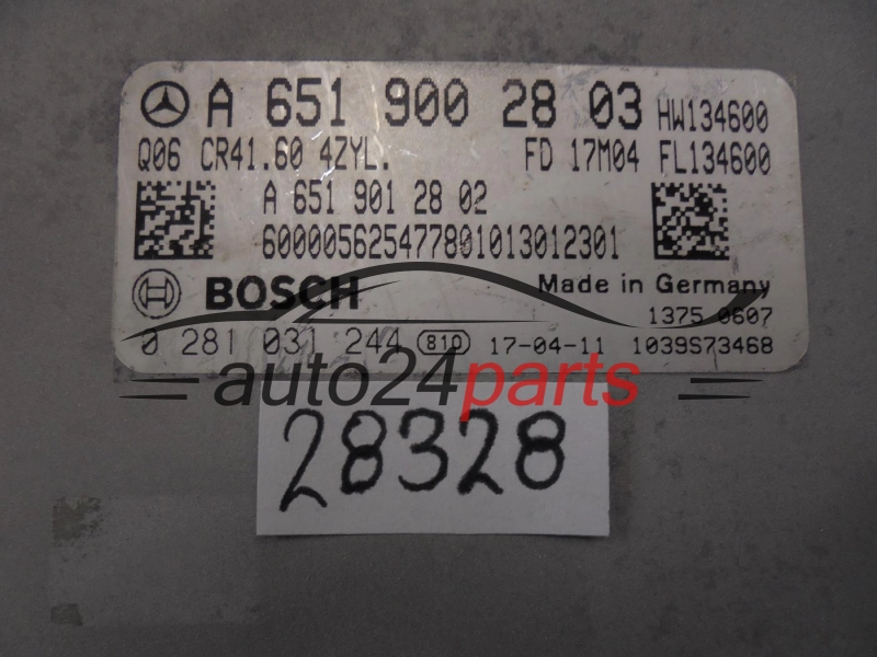 MERCEDES BENZ 0281031244 A6519002803