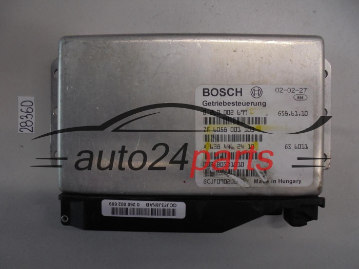 STEROWNIK SKRZYNI AUTOMATYCZNEJ MERCEDES VITO W638 BOSCH 0 260 002 699, 0260002699, A 638 446 24 10, A6384462410